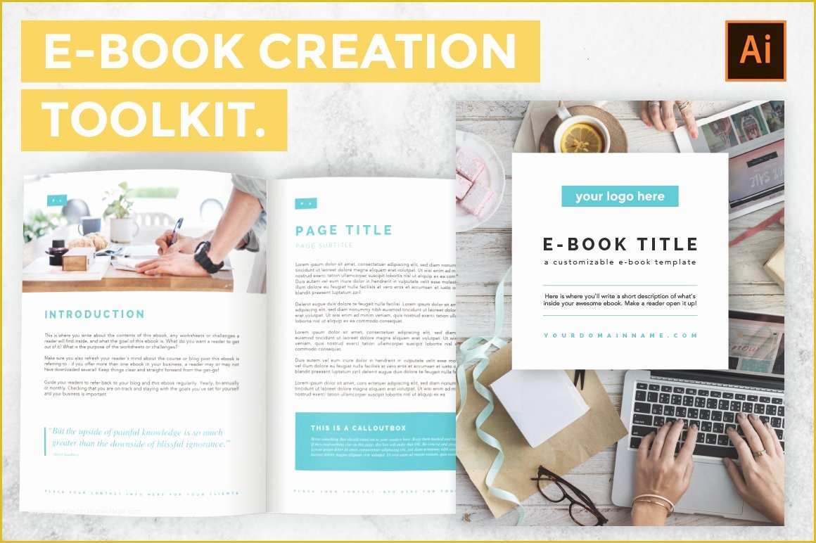 Ebook Template Word Free Download Of Illustrator E Book Creation toolkit Templates