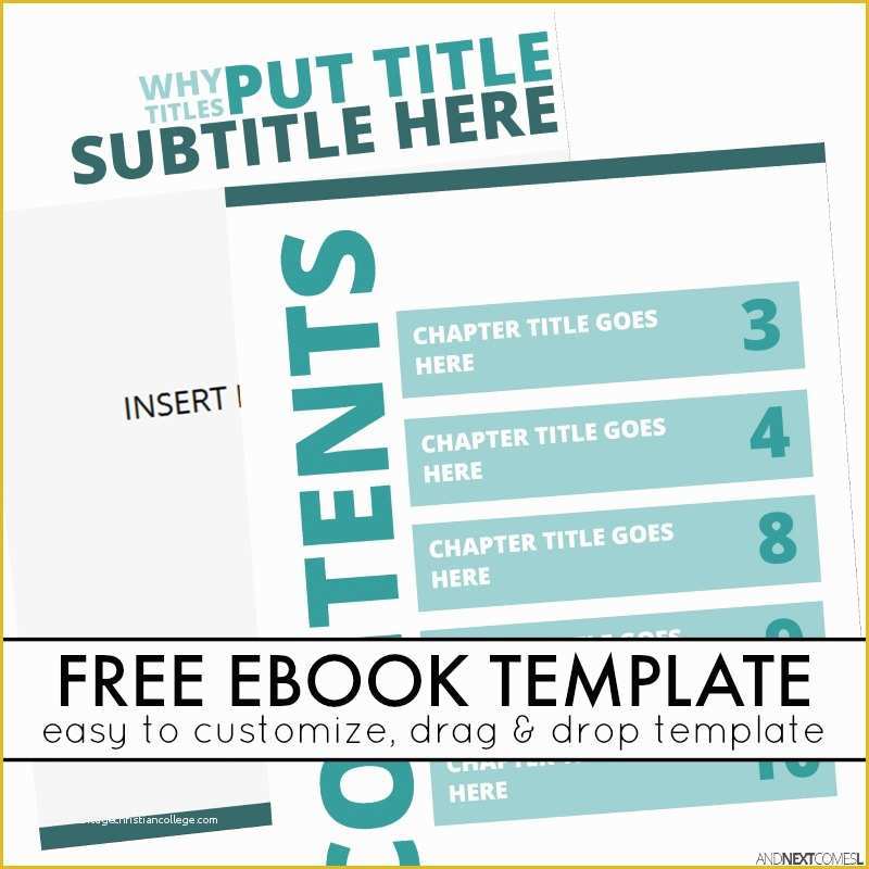 Ebook Template Word Free Download Of Simple Ebook Template