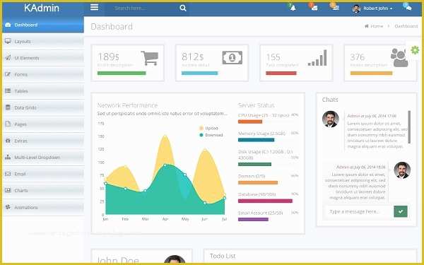 Ecommerce Admin Panel Template Free Download Of Kadmin – Free Responsive Admin Dashboard Template