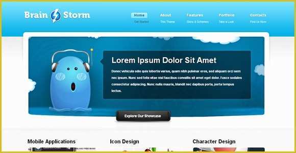 Ecommerce Website Templates Free Download HTML with Css Of Brain Storm Free Corporate Template