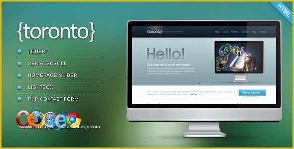 Ecommerce Website Templates Free Download HTML with Css Of toronto HTML Css Template by Gogh