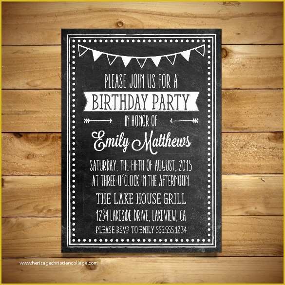 Editable Birthday Invitations Templates Free Of 18 Ms Word format Birthday Templates Free Download