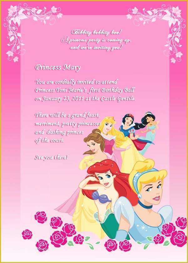 Editable Birthday Invitations Templates Free Of 25 Best Ideas About Disney Princess Invitations On