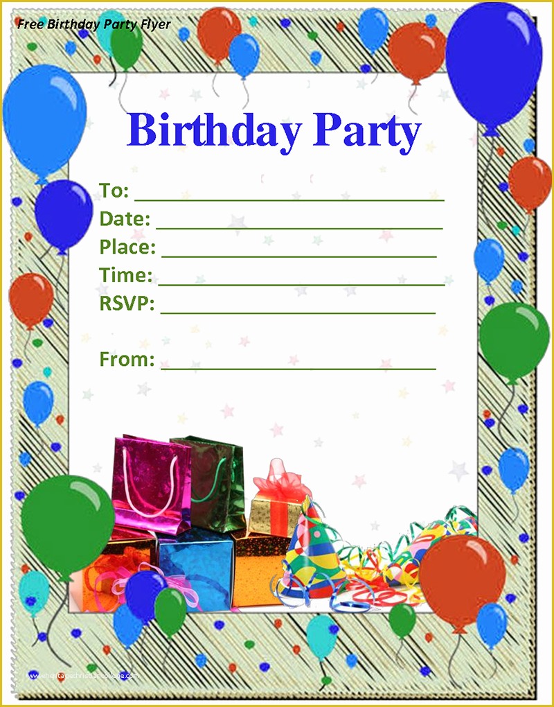 Editable Birthday Invitations Templates Free Of 9 Birthday Party Invitation Templates Free Word Designs