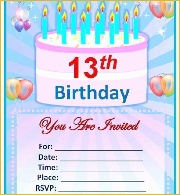 Editable Birthday Invitations Templates Free Of Sample Birthday Invitation Template 40 Documents In Pdf