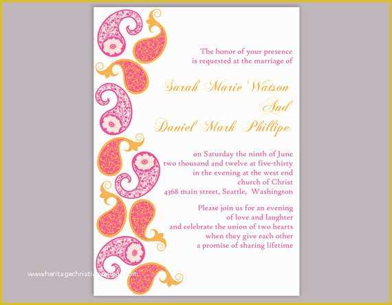 Editable Hindu Wedding Invitation Cards Templates Free Download Of Diy Bollywood Wedding Invitation Template Editable Word