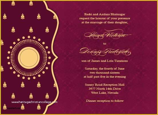 Editable Hindu Wedding Invitation Cards Templates Free Download Of Engagement Card Ec 102 Elegant Shadi Cards