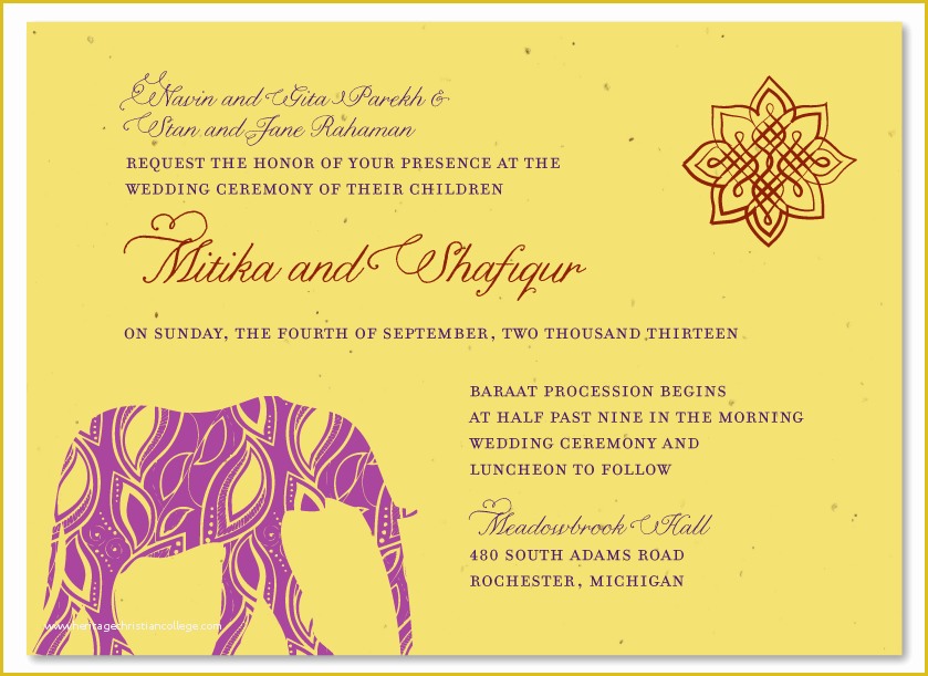 Editable Hindu Wedding Invitation Cards Templates Free Download Of Indian Wedding Cards Painted Elephant