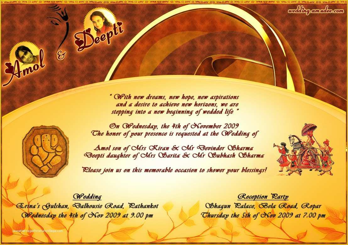 Editable Hindu Wedding Invitation Cards Templates Free Download Of Wedding Invitations Indian Wedding Invitations Ideas