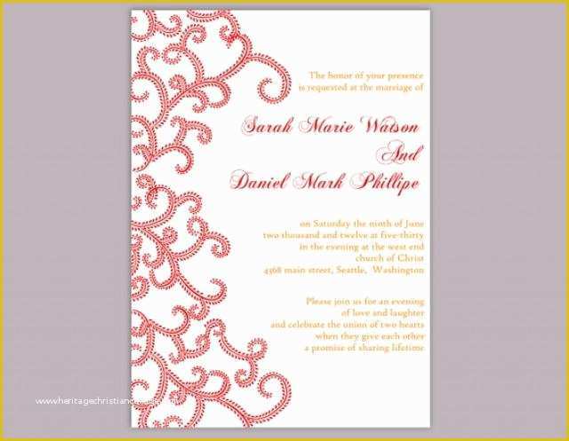 Editable Indian Wedding Invitation Templates Free Download Of Diy Bollywood Wedding Invitation Template Editable Word