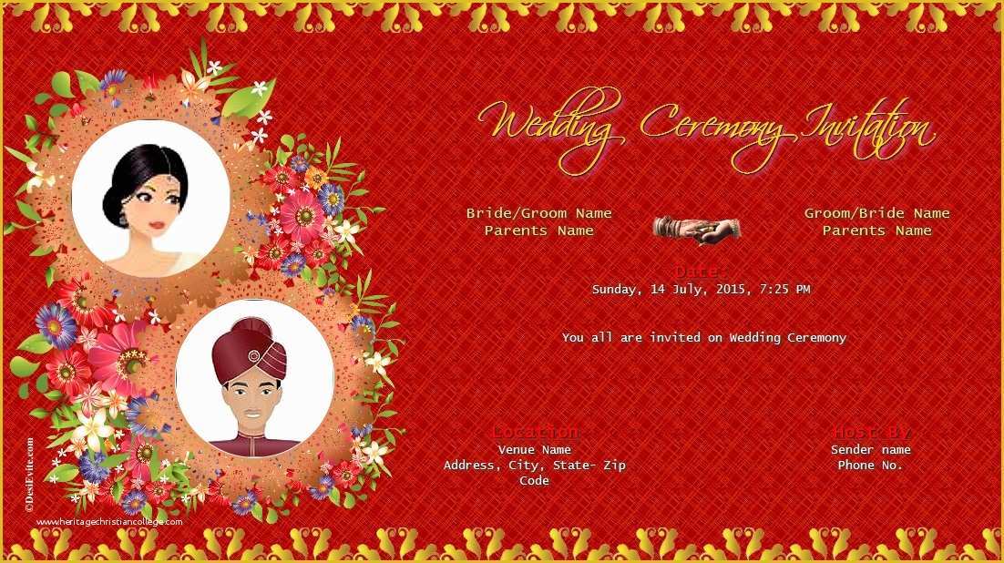 Editable Indian Wedding Invitation Templates Free Download Of Indian Wedding Invitation Card Cool Editable Indian