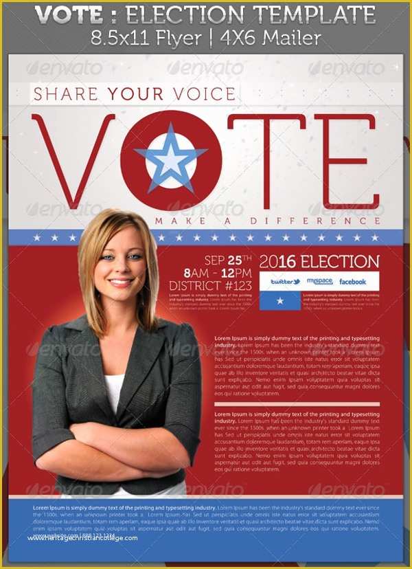 Election Flyer Template Free Of 10 Political Brochures