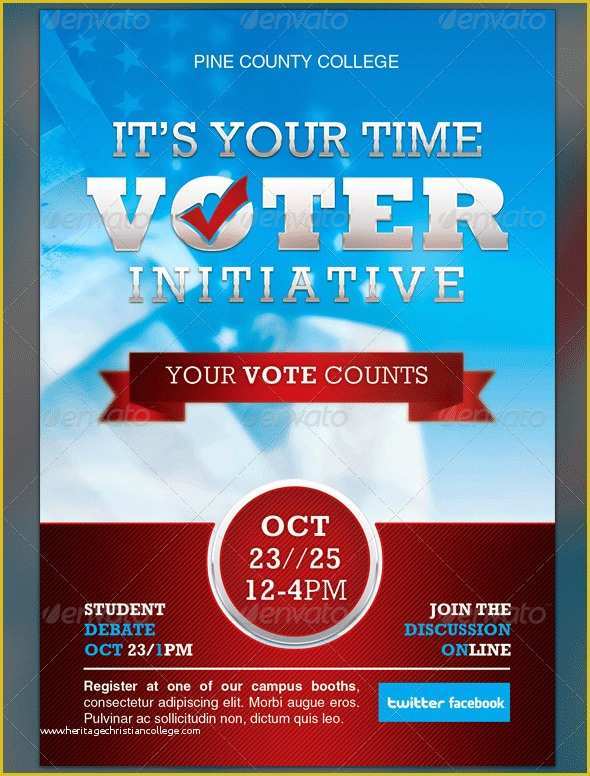 Election Flyer Template Free Of 34 Campaign Flyers Word Psd Ai Vector Eps format