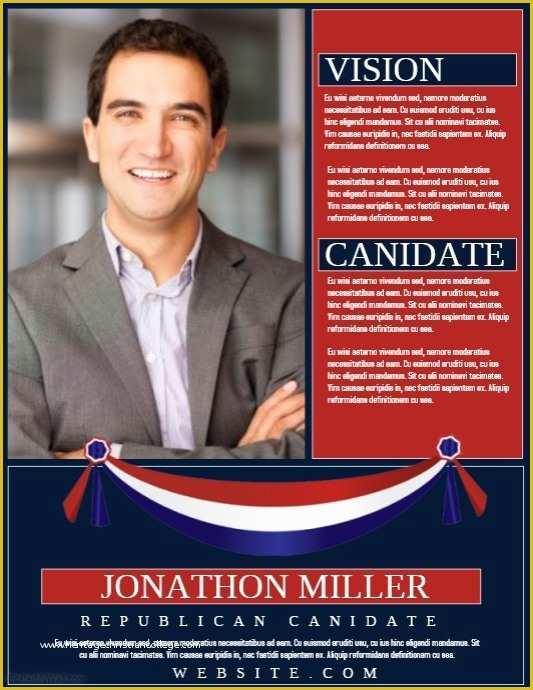 Election Flyer Template Free Of Customize 1 010 Campaign Poster Templates