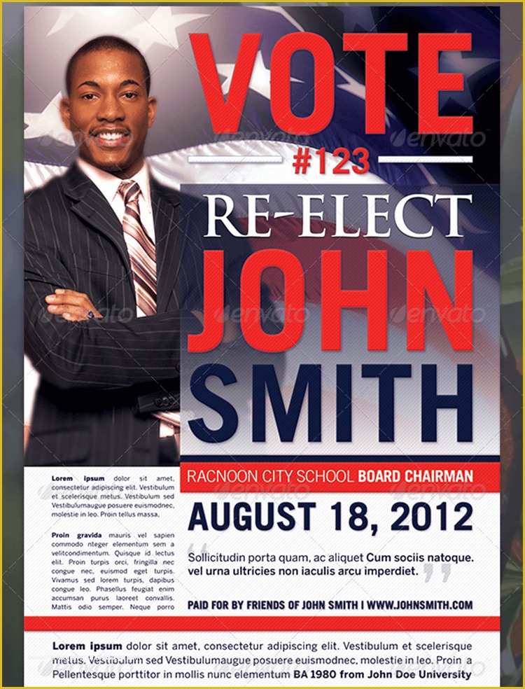 Election Flyer Template Free Of Political Poster Template Beautiful Template Design Ideas