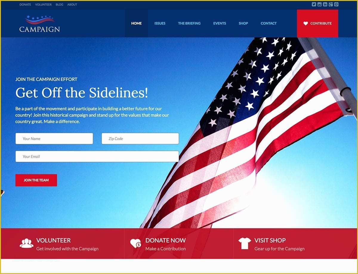 Election Website Templates Free Download Of 15 Best Political Wordpress themes 2018 athemes