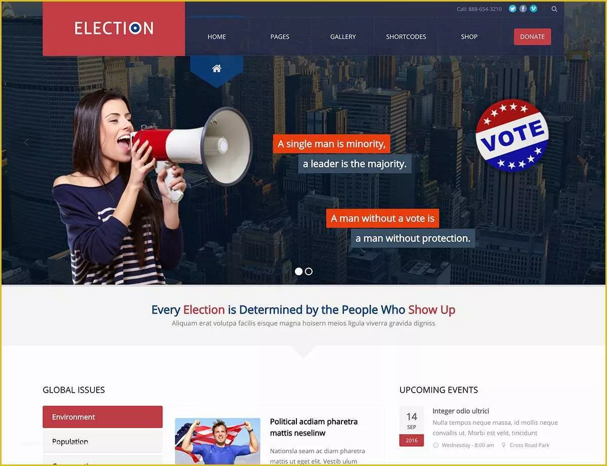 Election Website Templates Free Download Of 15 Best Political Wordpress themes 2018 athemes