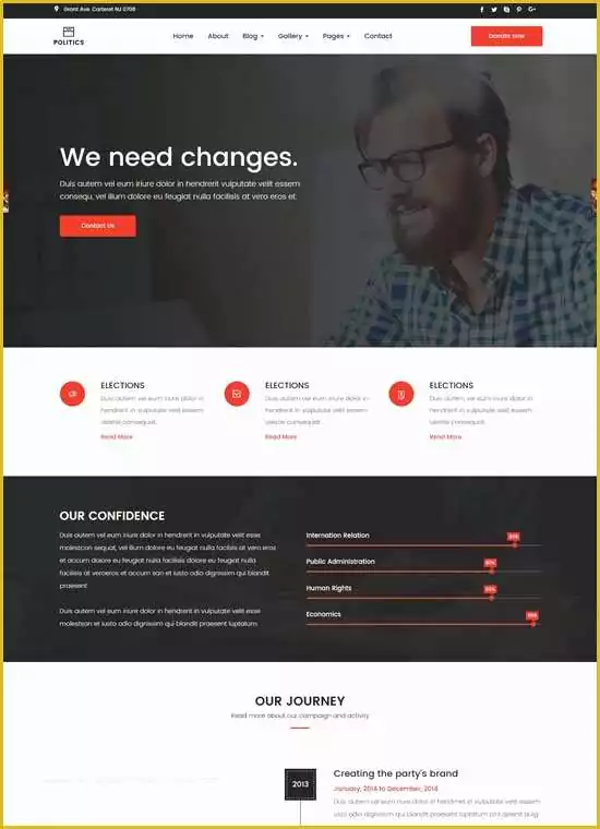 Election Website Templates Free Download Of 40 Best Political Website Templates 2018 Freshdesignweb
