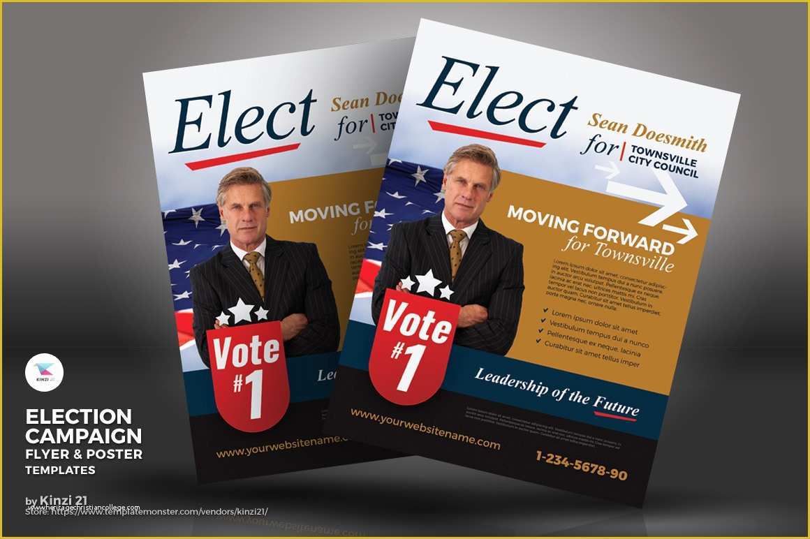 Election Website Templates Free Download Of Election Campaign Flyer and Poster Psd Template