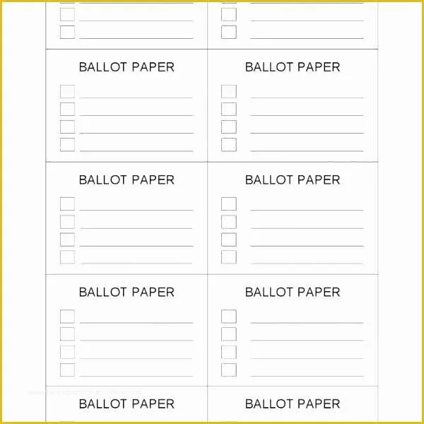 Election Website Templates Free Download Of Voting Slips Template Word Election Ballot Sample Free