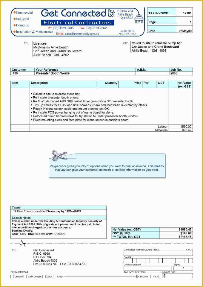 Electrical Contractor Invoice Template Free Of 1099 Contractor Invoice Template Templates Resume