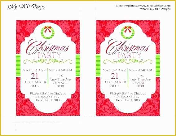 Electronic Holiday Invitation Templates Free Of Christmas Holiday Invitation Templates Free