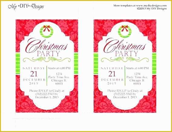 Electronic Holiday Invitation Templates Free Of Christmas Holiday Invitation Templates Free