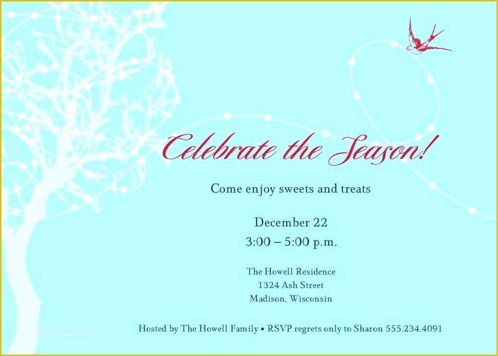 Electronic Holiday Invitation Templates Free Of Christmas Invitation Template Free Free Line Birthday