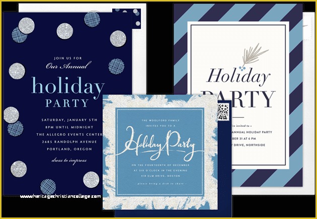 Electronic Holiday Invitation Templates Free Of Email Line Holiday Party Invitations that Wow