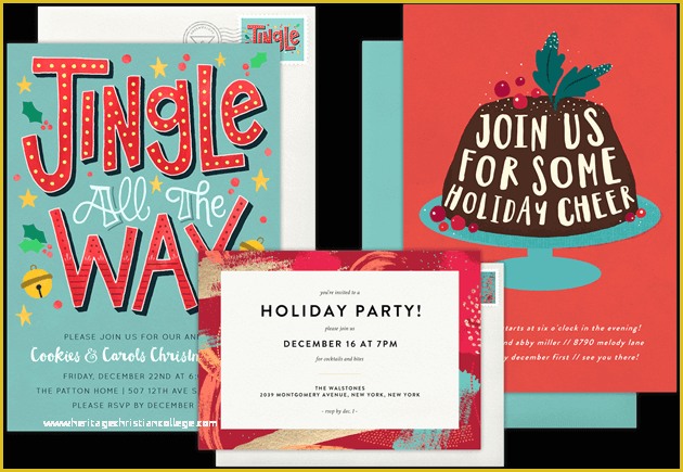 Electronic Holiday Invitation Templates Free Of Email Line Holiday Party Invitations that Wow