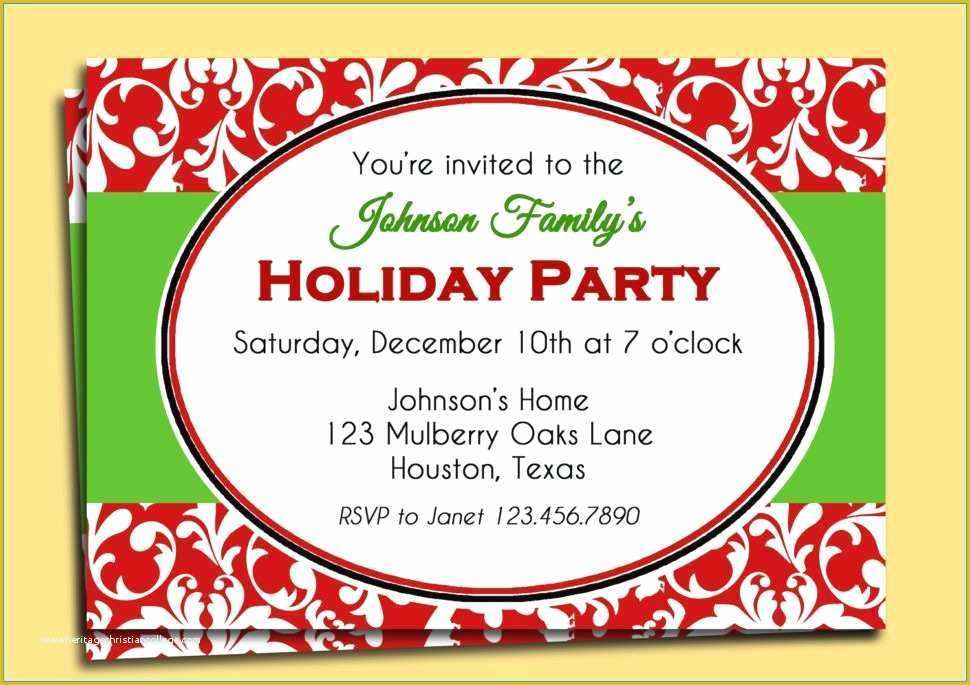 Electronic Holiday Invitation Templates Free Of Pages Invitation Templates Free