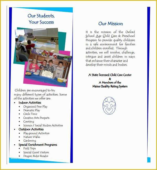 Elementary School Brochure Template Free Of 24 Useful School Brochure Templates