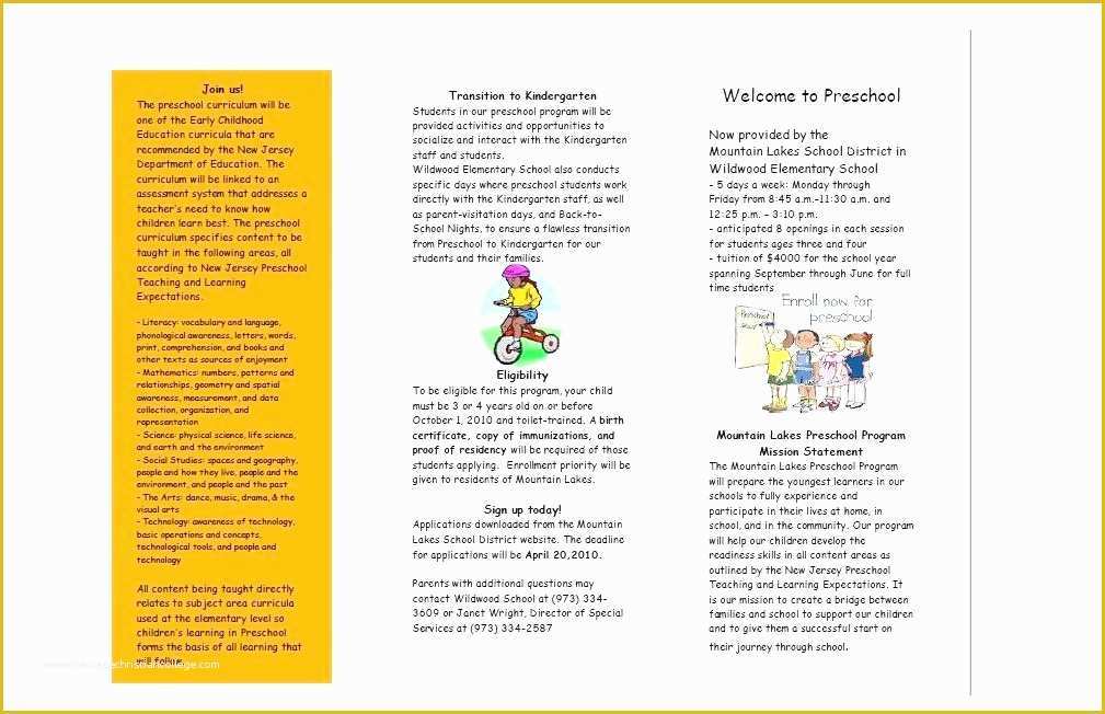 Elementary School Brochure Template Free Of 52 Unique Elementary School Brochure Template