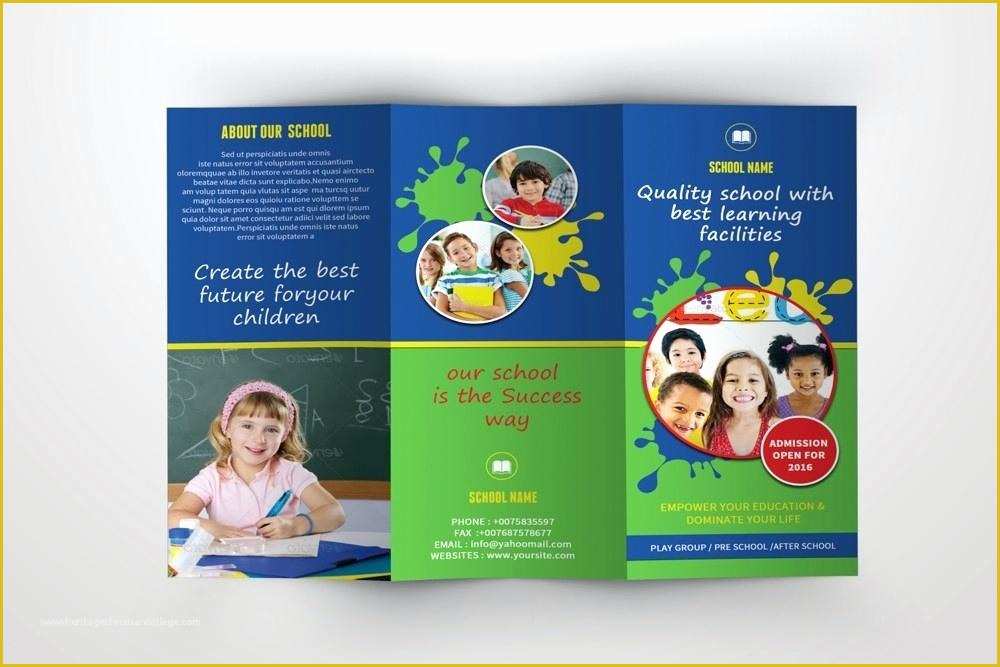 Elementary School Brochure Template Free Of Educational Brochure 