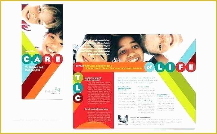 Elementary School Brochure Template Free Of Fold School Brochure Template Samples Pamphlets after