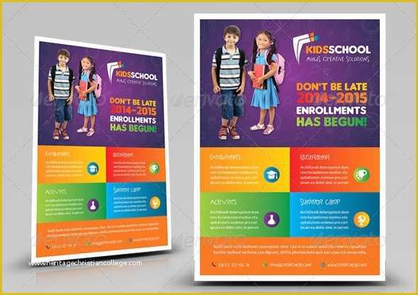 Elementary School Brochure Template Free Of Kindergarten Flyer Template Yourweek Ae8b1deca25e