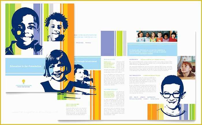 Elementary School Brochure Template Free Of Learning Center & Elementary School Brochure Template Design