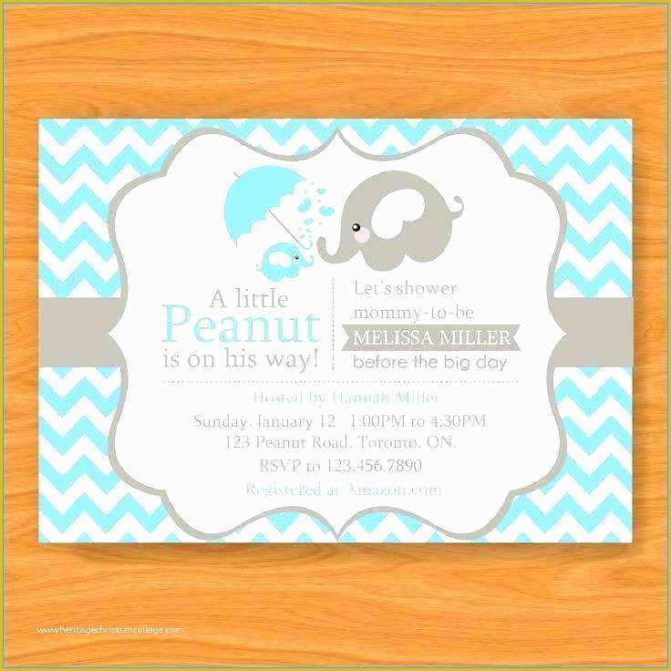 Elephant Baby Shower Invitations Free Template Of Image 0 Free Printable Peanut Template Printable Peanut