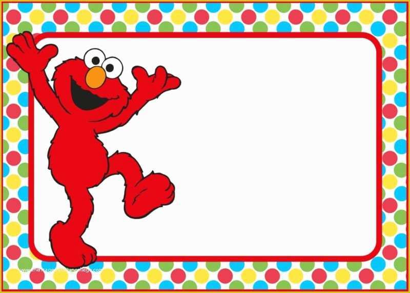 Elmo Birthday Invitations Template Free Of 12 Printable Elmo Invitations Children S Favorite