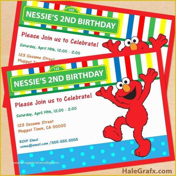 Elmo Birthday Invitations Template Free Of Best 25 Elmo Birthday Invitations Ideas On Pinterest