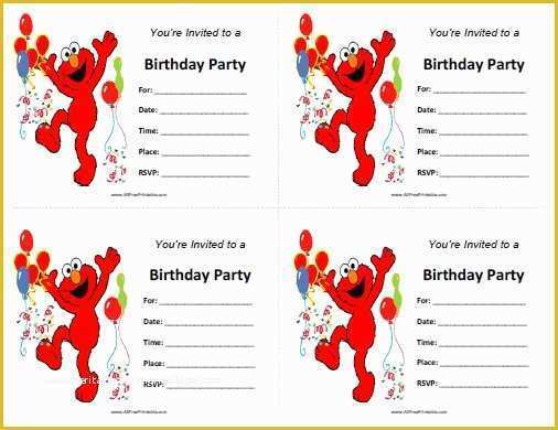 Elmo Birthday Invitations Template Free Of Elmo 1st Birthday Invitations