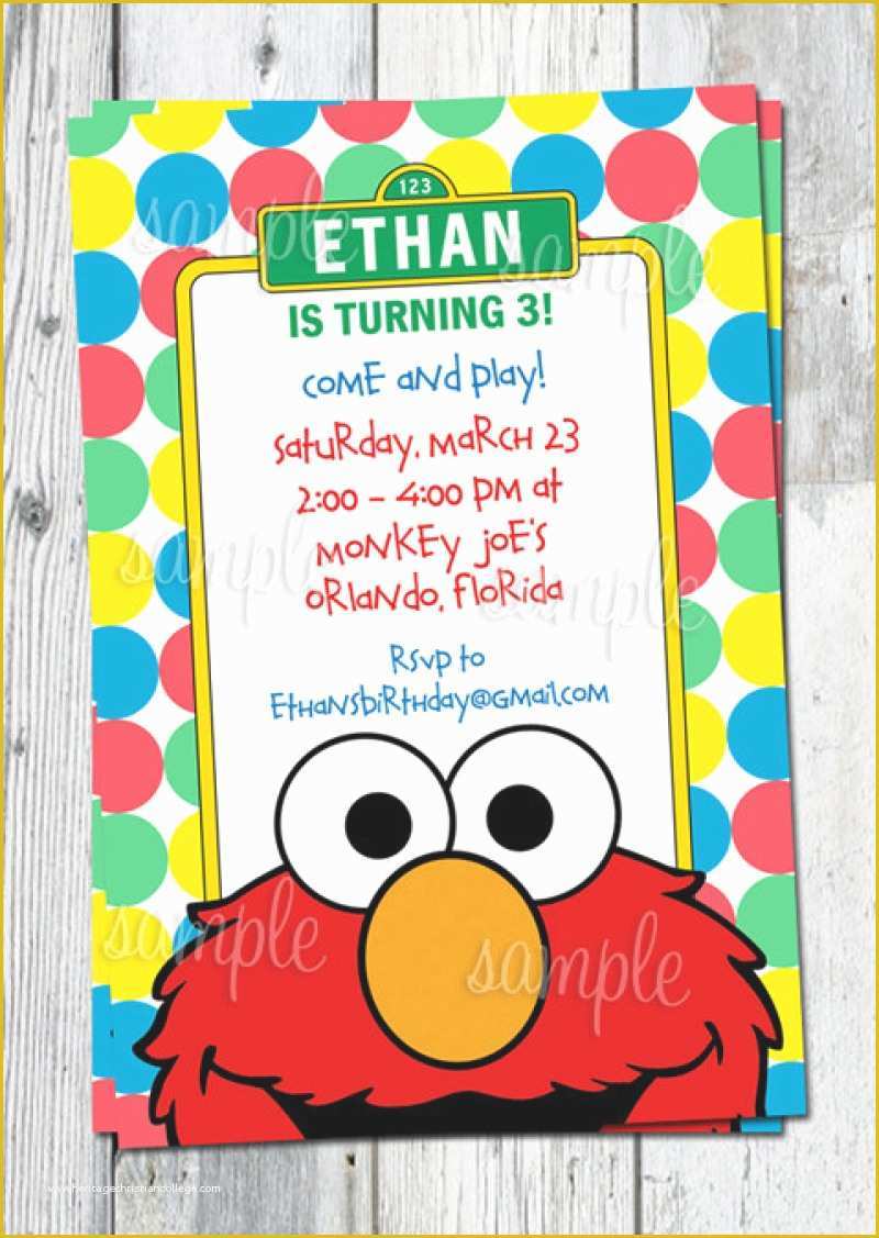 Elmo Birthday Invitations Template Free Of Free Elmo Party Invitation – orderecigsjuicefo