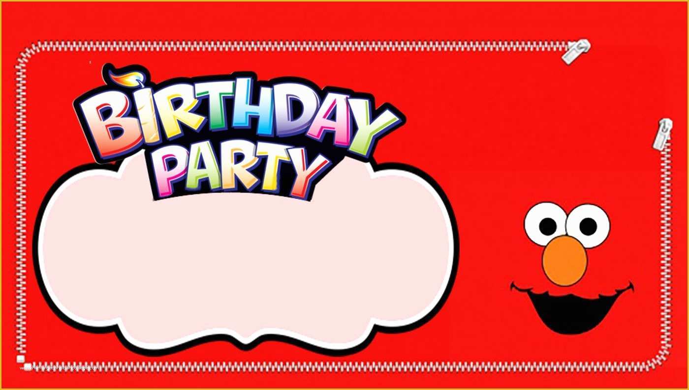 Elmo Birthday Invitations Template Free Of Free Printable Elmo Invitation Templates