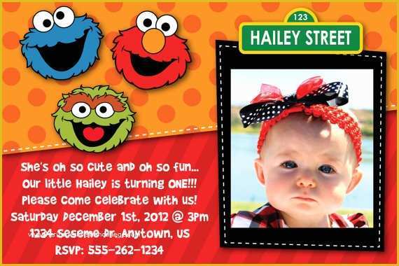 Elmo Birthday Invitations Template Free Of Free Printable Elmo Sesame Street Birthday Party