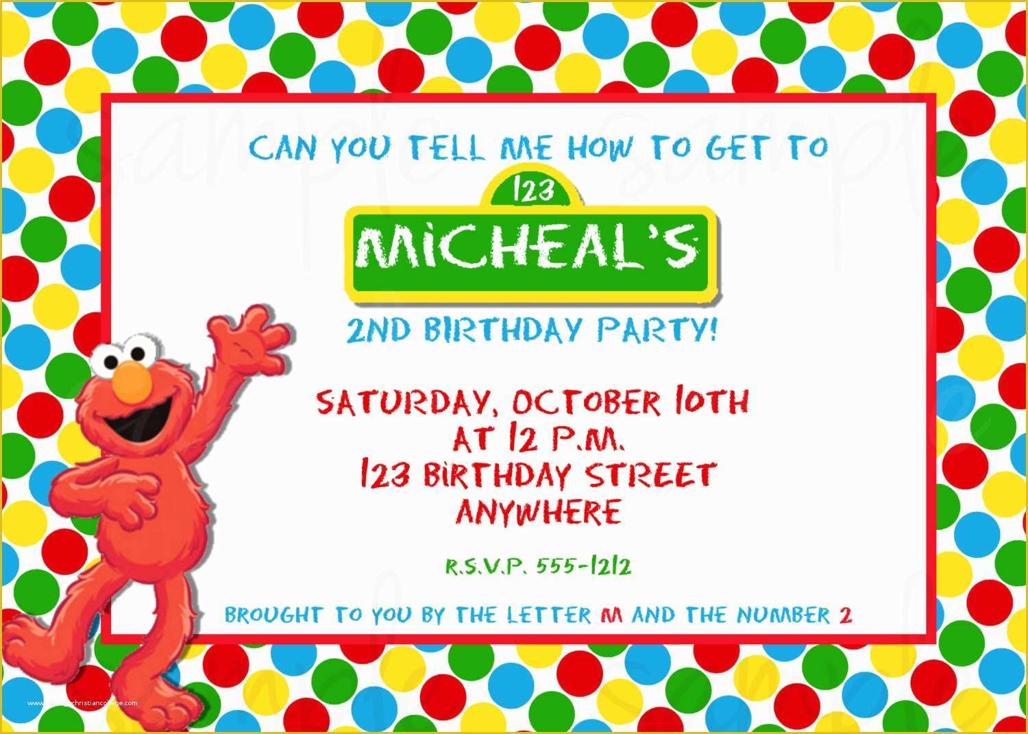 Elmo Birthday Invitations Template Free Of Nd Birthday Invitation Templates Sample Letter Free Elmo