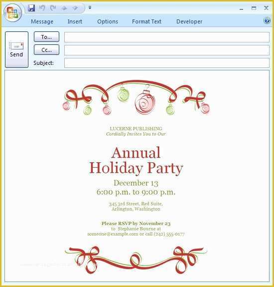 Email Invitation Templates Free Download Of Christmas Party Invitation Email Templates Free