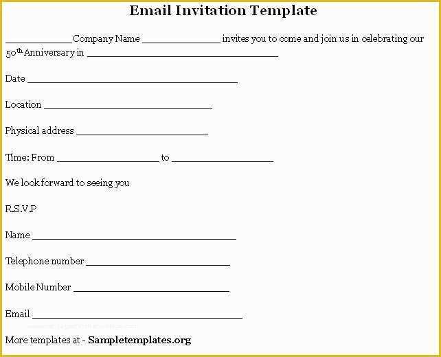Email Invitation Templates Free Download Of Email Template for Invitation Template Of Email