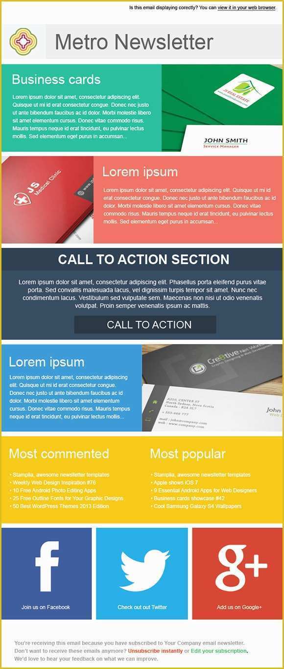 Email Newsletter Templates Free Download Of 20 Fantastic Printable Newsletter Templates