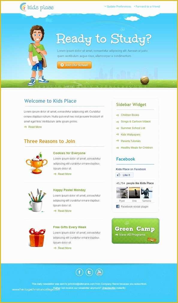 Email Newsletter Templates Free Download Of 36 Best Email Newsletter Templates Free Psd & HTML