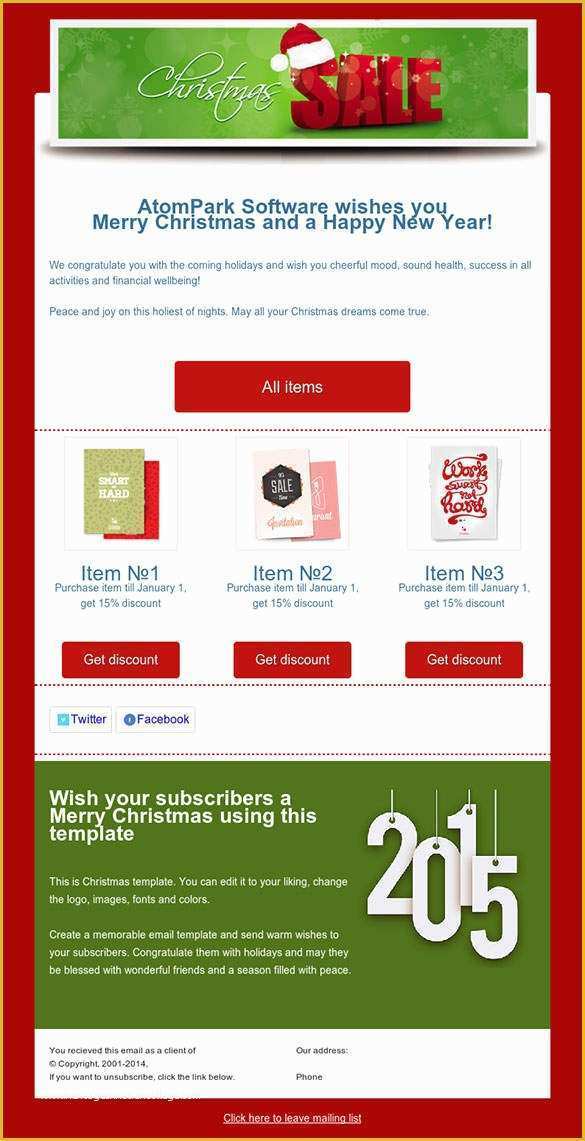 Email Newsletter Templates Free Download Of 38 Christmas Email Newsletter Templates Free Psd Eps